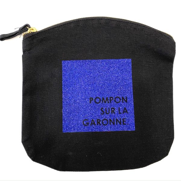 pochette coton zip