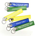 Portes clés cuir végan Pompon sur la Garonne