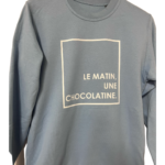 SWEAT FLOQUÉ UNISEX (TAILLE XS)
