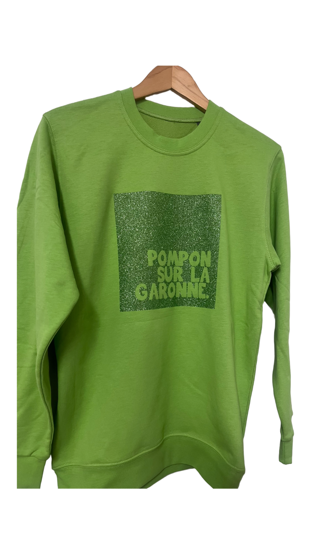 instories_8F5BAD76-E768-445D-A002-8030FE22D9A8 SWEAT FLOQUÉ UNISEX (TAILLE XS) – Image 1
